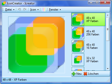 Ein Programm zum Zusammenstellen von Icons